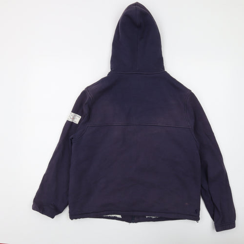 Joules Women's Blue Hooded Jacket Size 12