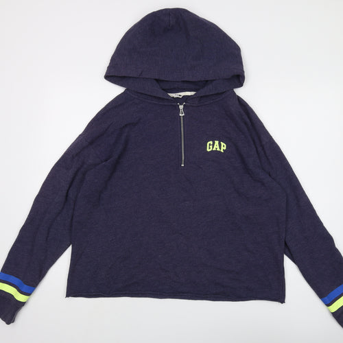 GAP Women's Blue Medium Hoodie, Logo, Casual