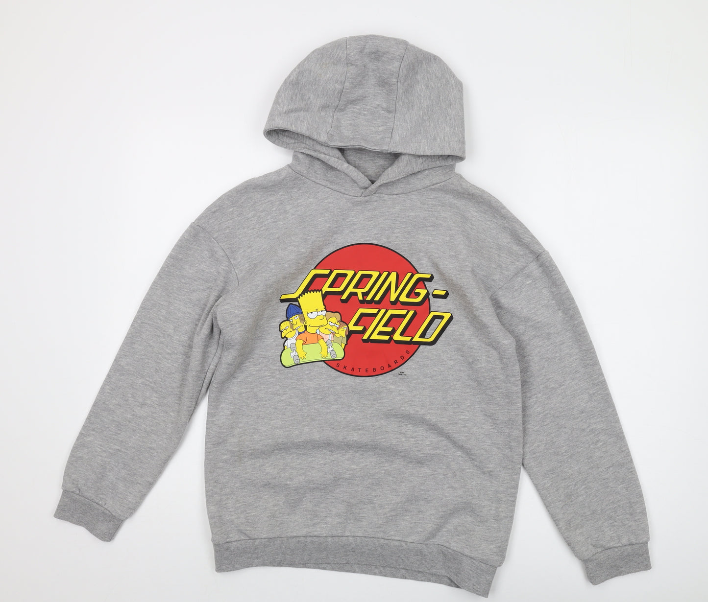 Primark Boys Grey Simpsons Pullover Hoodie - Size 20