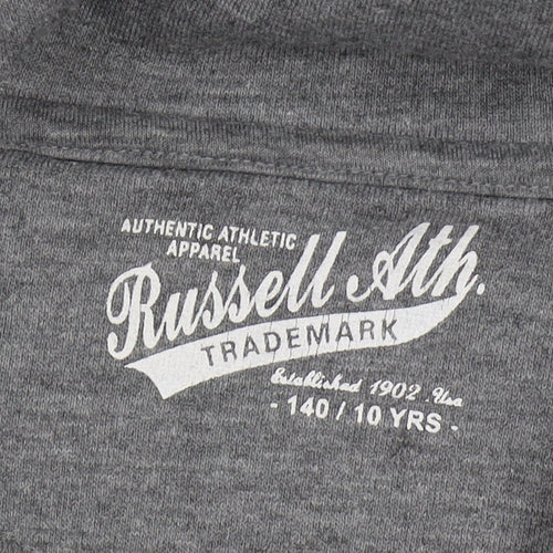 Russell Athletic Boys Grey Full Zip Hoodie 10 Years