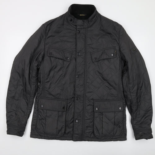 Barbour Men's Black Quilted Jacket, Size L