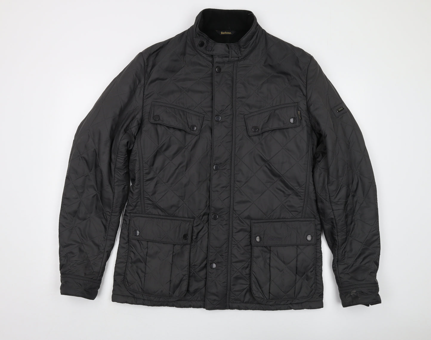 Barbour Men's Black Quilted Jacket, Size L