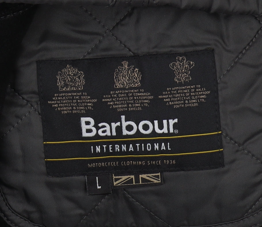 Barbour Men's Black Quilted Jacket, Size L