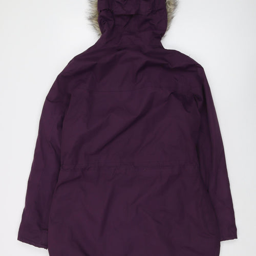 Regatta Women's Purple Parka Jacket 12 Hooded Zip