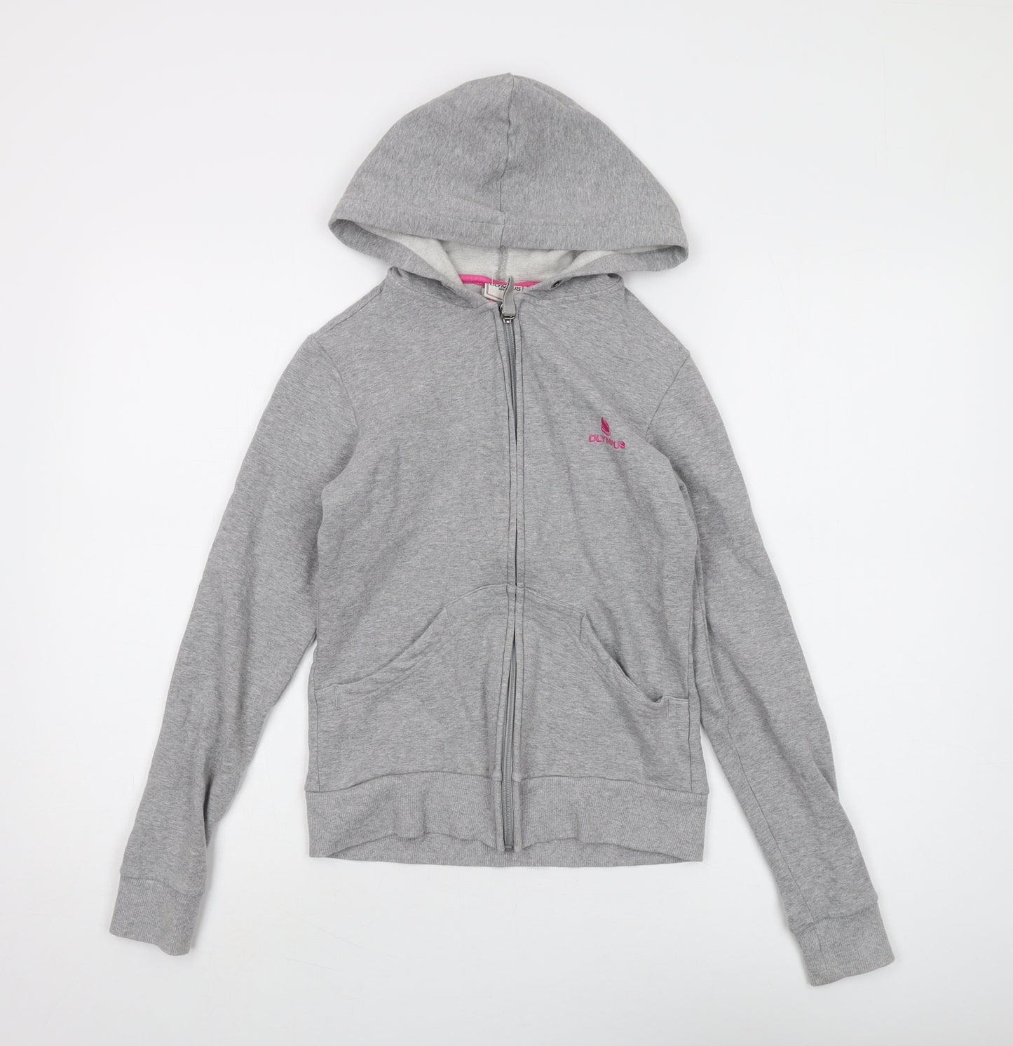 Olympus Sport Grey Full Zip Women's Hoodie UK 8