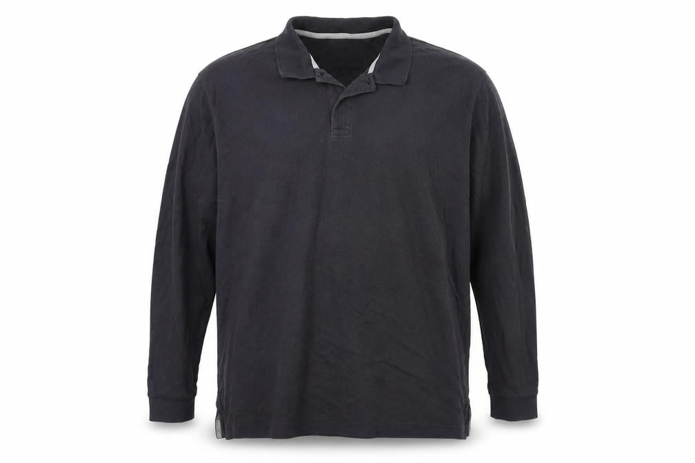 Charles Tyrwhitt Men's Black Long Sleeve Polo 2XL
