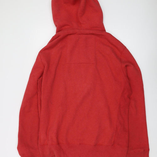 Superdry Men’s Red Pullover Hoodie L - University Style