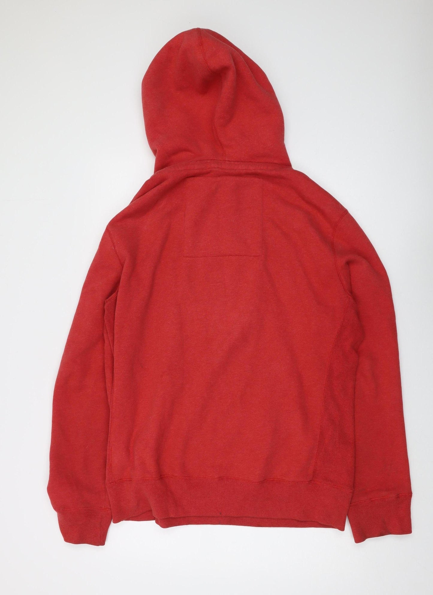 Superdry Men’s Red Pullover Hoodie L - University Style