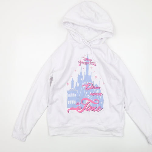 Disney Women's White XS Hoodie - Princess Graphic Print