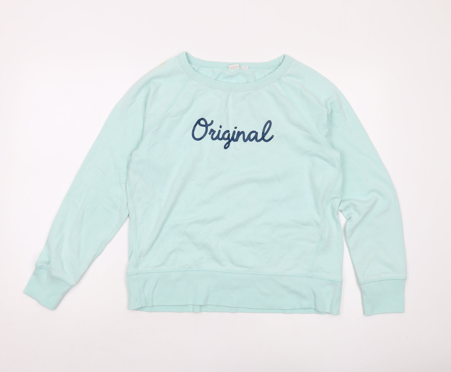 GAP Women's Blue Pullover Sweatshirt, Size S, Logo Accent