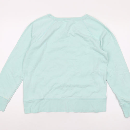 GAP Women's Blue Pullover Sweatshirt, Size S, Logo Accent