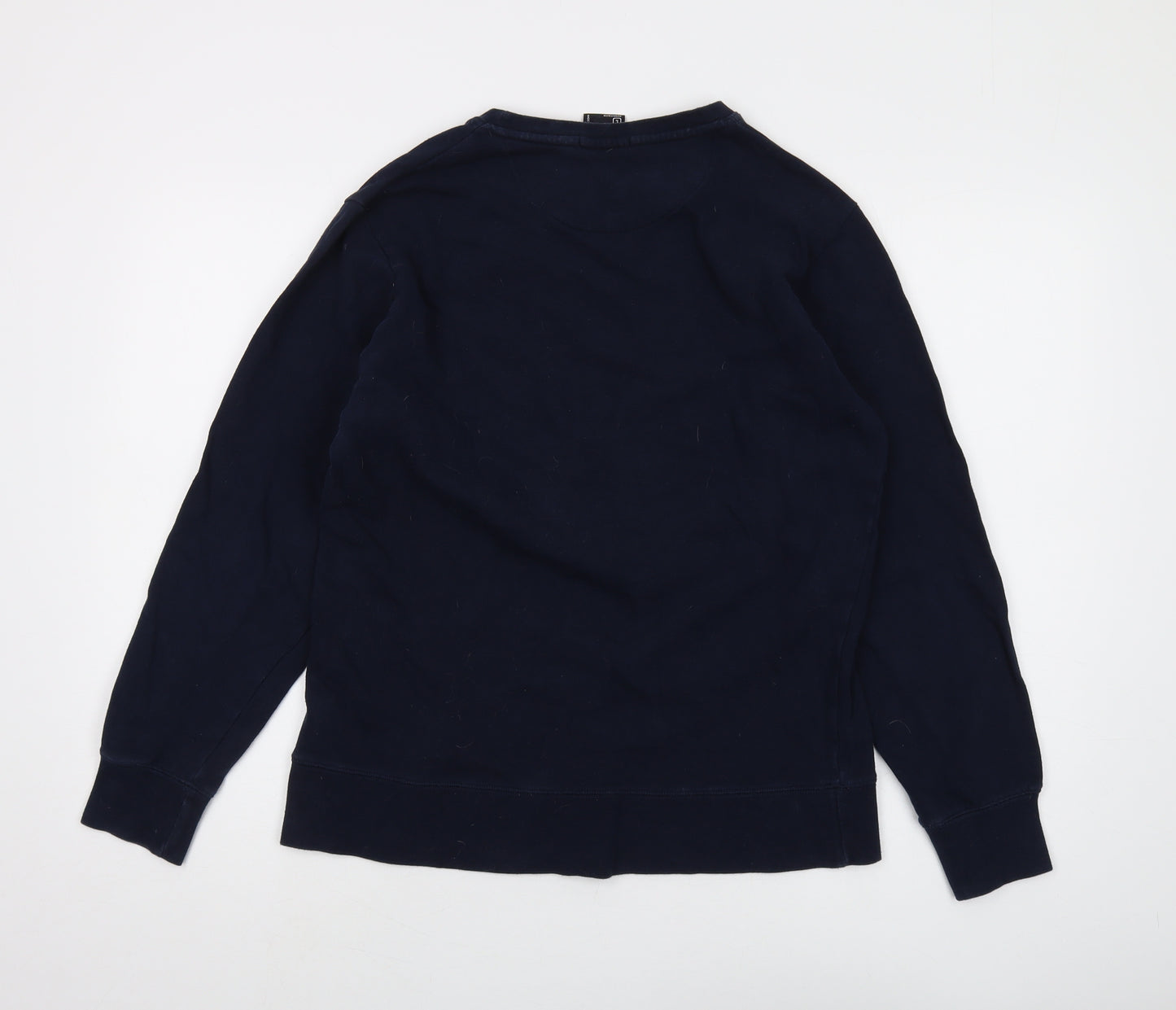 Smog Men's Blue Pullover Sweatshirt L Graphic Print