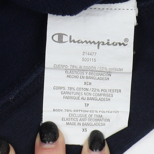 Champion Women's XS Blue Pullover Sweatshirt