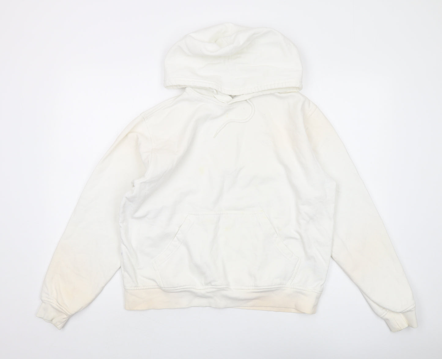 Fila Women's White XL Pullover Hoodie with Pockets