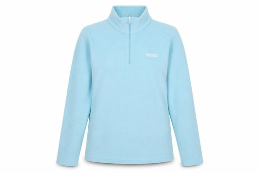 Front view of Regatta Women's Blue 14 Fleece Pullover Sweatshirt