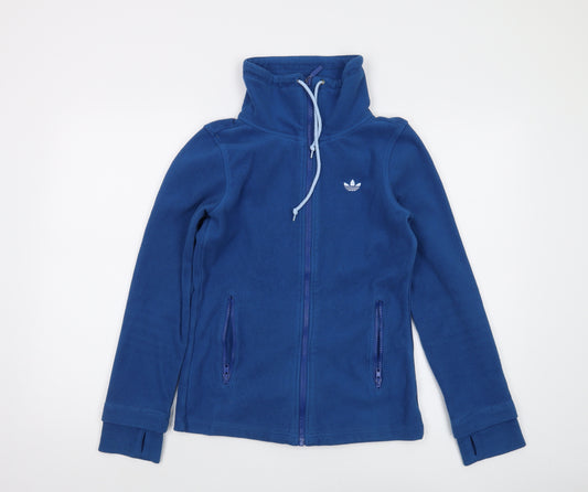 Adidas Women's Blue Full Zip Hoodie Size 6