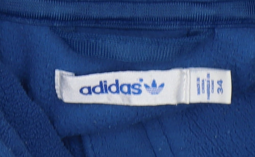 Adidas Women's Blue Full Zip Hoodie Size 6