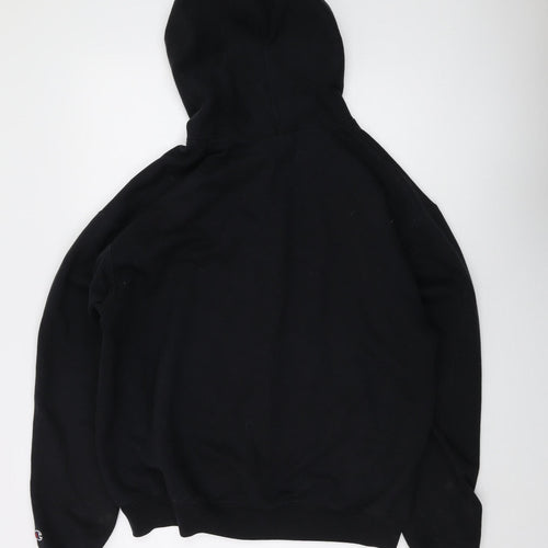 Champion Men's Black Full Zip Hoodie - Large