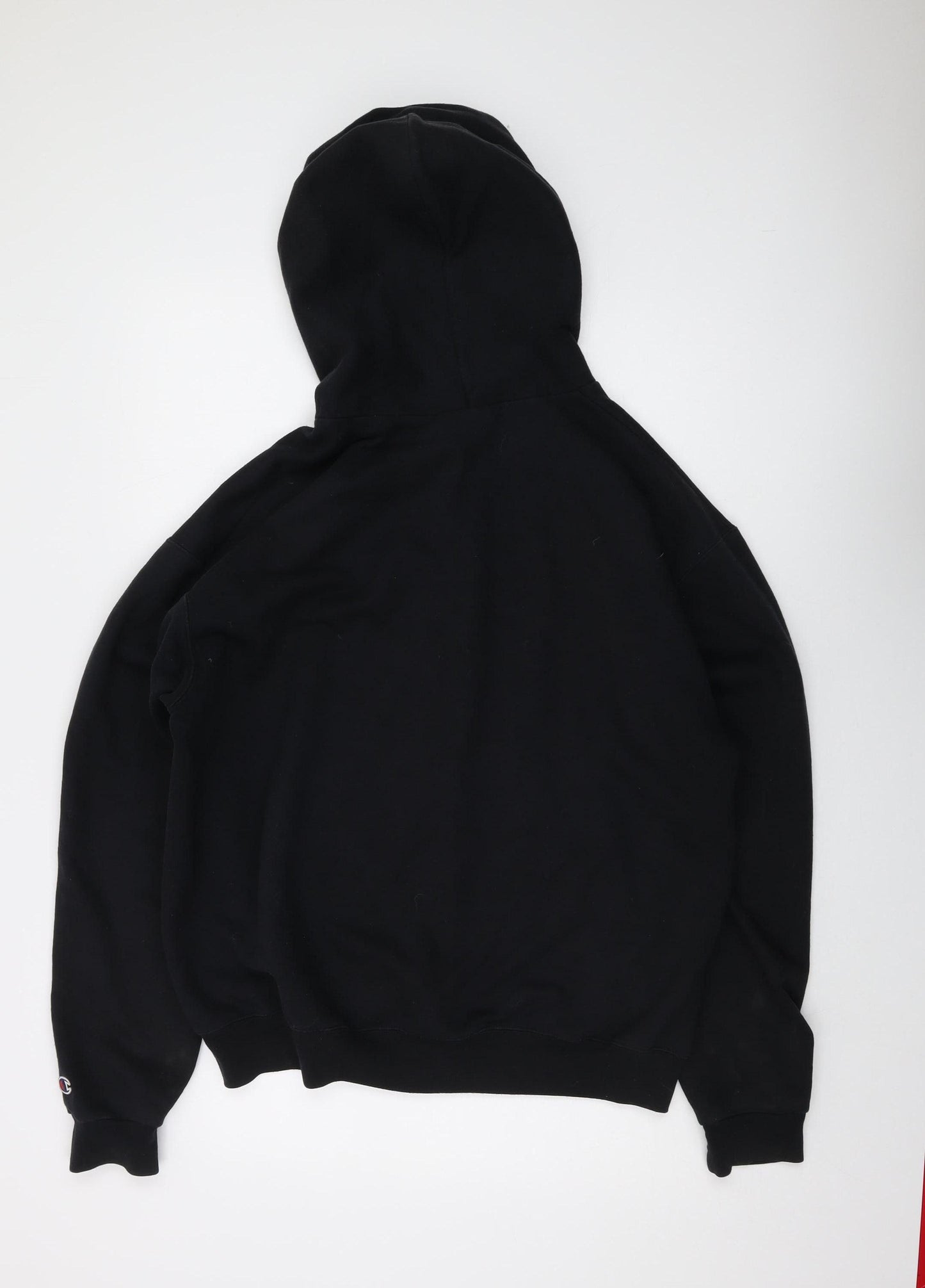 Champion Men's Black Full Zip Hoodie - Large