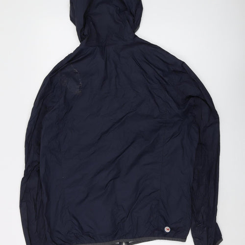 Colmar Men's Blue Windbreaker Jacket, Size 44, Hooded, Casual