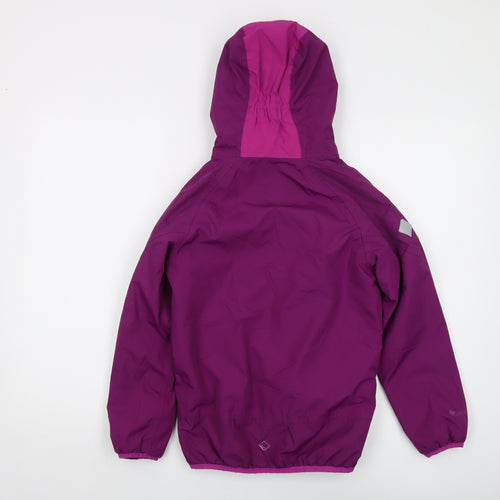 Regatta Girls Purple Waterproof Rain Coat Jacket 11-12 Years
