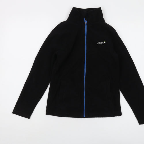 Gelert Boys Black Basic Jacket 9-10 Years Full Zip Lined