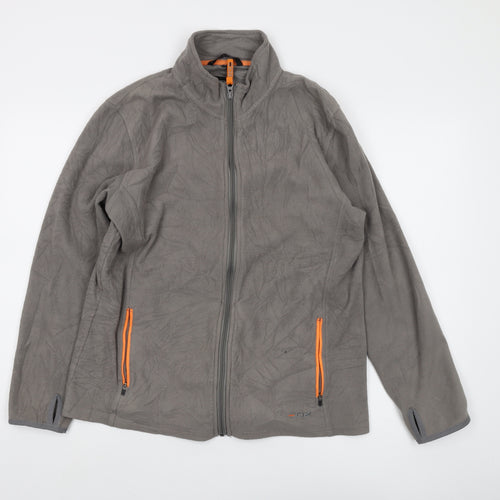 EDZ Women's Grey Basic Jacket, Size 16, Casual Style