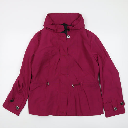 Marks and Spencer Women's Red Hooded Jacket Size 12