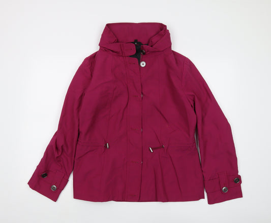 Marks and Spencer Women's Red Hooded Jacket Size 12