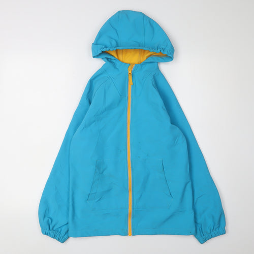 Mountain Warehouse Boys Blue Waterproof Hoodie Jacket 13 Years