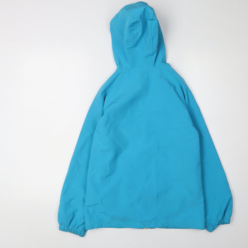 Mountain Warehouse Boys Blue Waterproof Hoodie Jacket 13 Years