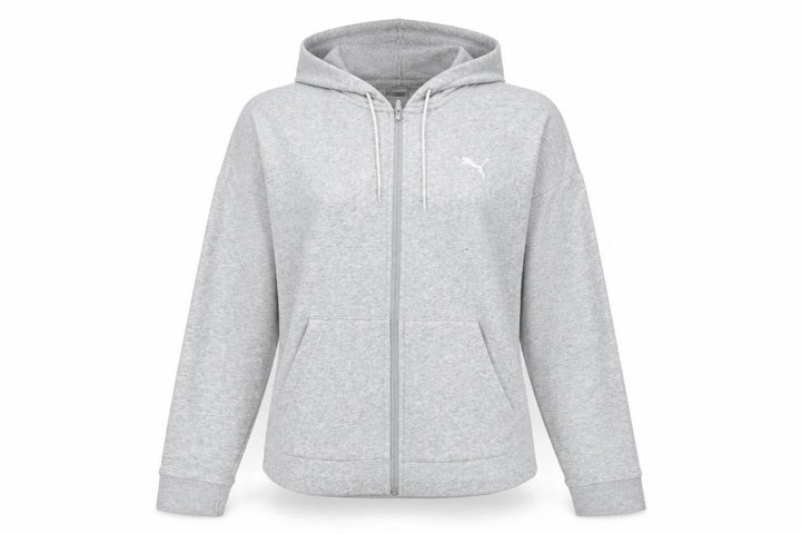 Puma Grey Full Zip Hoodie Unisex Adults XL