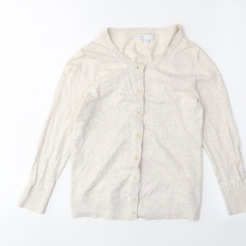 Gap Women's Beige XS Cardigan Knit 100% Cotton