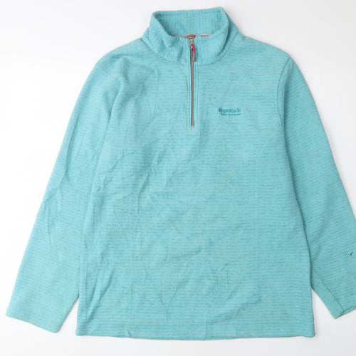 Regatta Women's Blue Fleece 1/2 Zip Sweatshirt Size 14