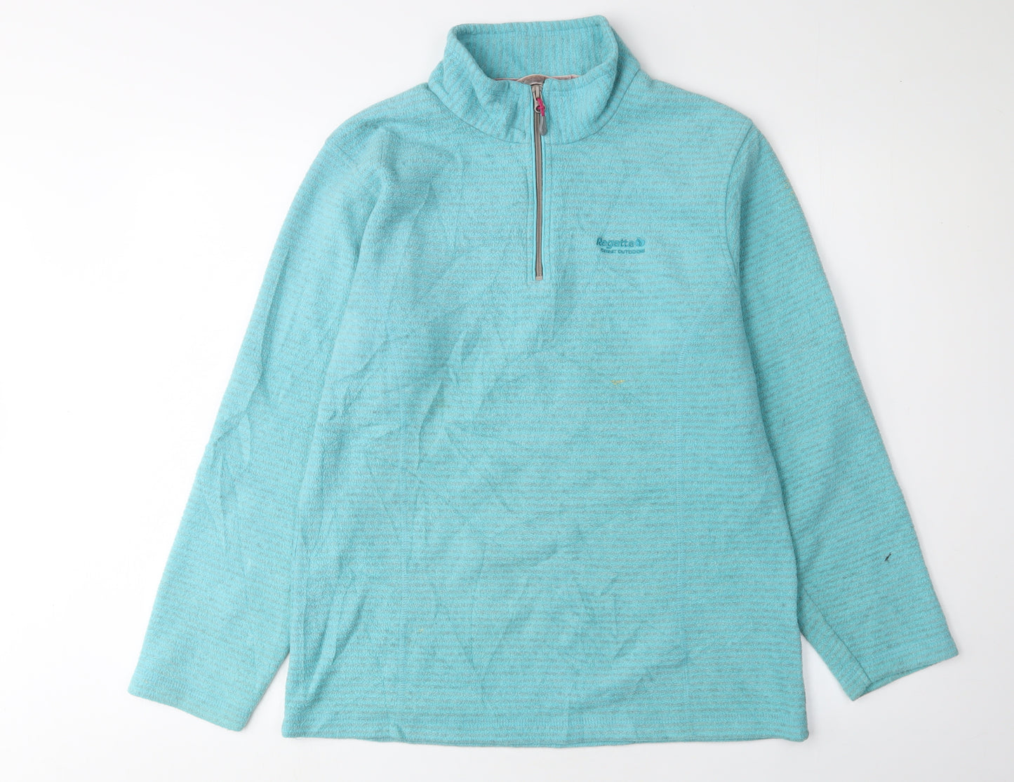 Regatta Women's Blue Fleece 1/2 Zip Sweatshirt Size 14