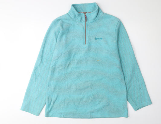 Regatta Women's Blue Fleece 1/2 Zip Sweatshirt Size 14