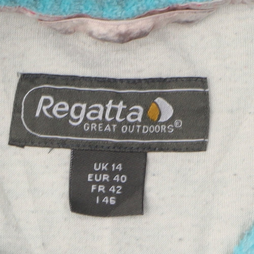 Regatta Women's Blue Fleece 1/2 Zip Sweatshirt Size 14