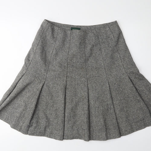 Hobbs Women's Grey Pleated Skirt Size 10