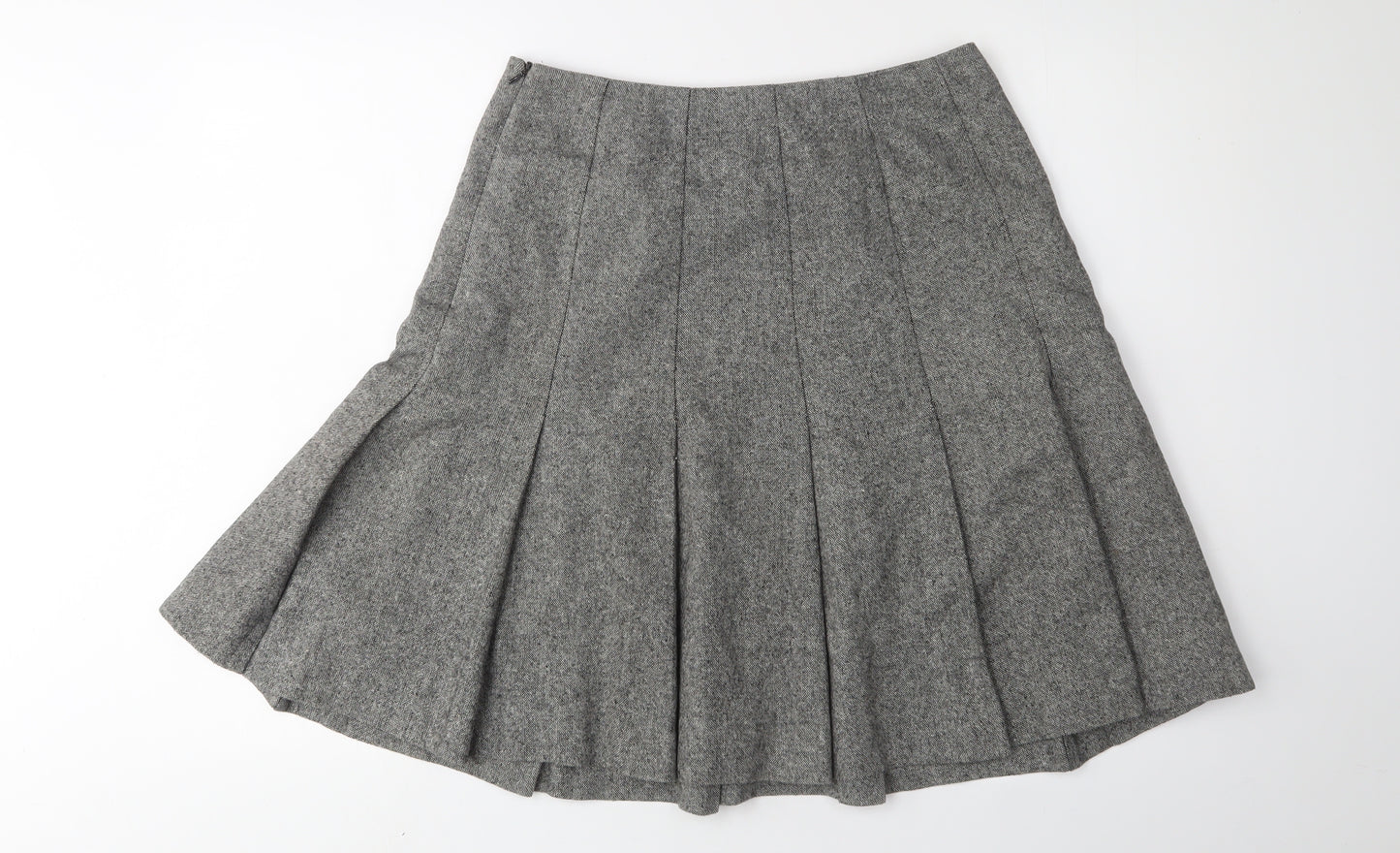 Hobbs Women's Grey Pleated Skirt Size 10