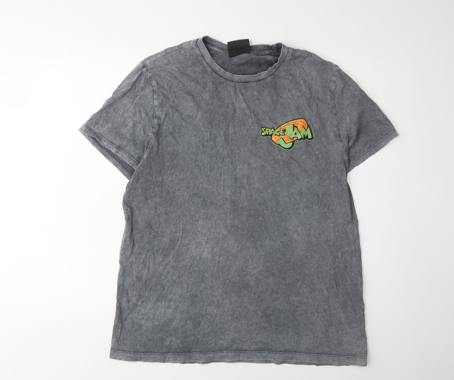 Space Jam Men's Grey Graphic T-Shirt - Medium