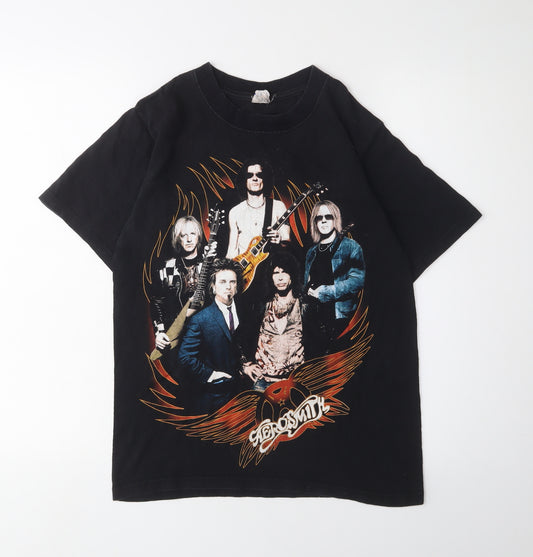 Aerosmith Band Men's Black S Graphic T-shirt Music