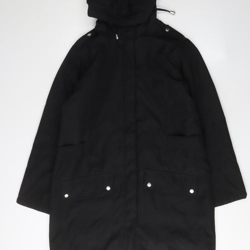 Rachel Mills Women's Black Parka Coat Size 12