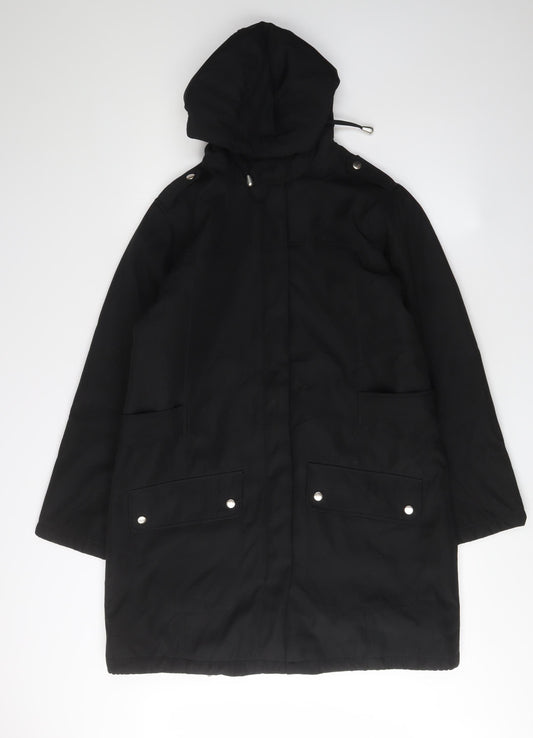 Rachel Mills Women's Black Parka Coat Size 12