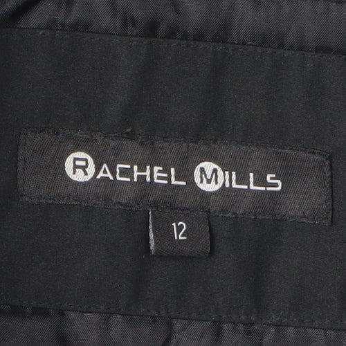 Rachel Mills Women's Black Parka Coat Size 12