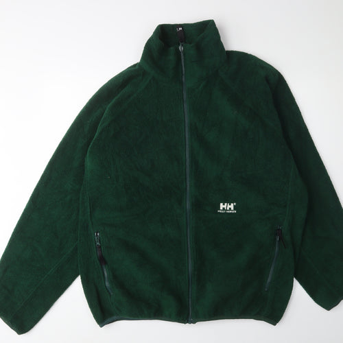 Helly Hansen Men's Green Fleece Jacket, Size L, Outdoor