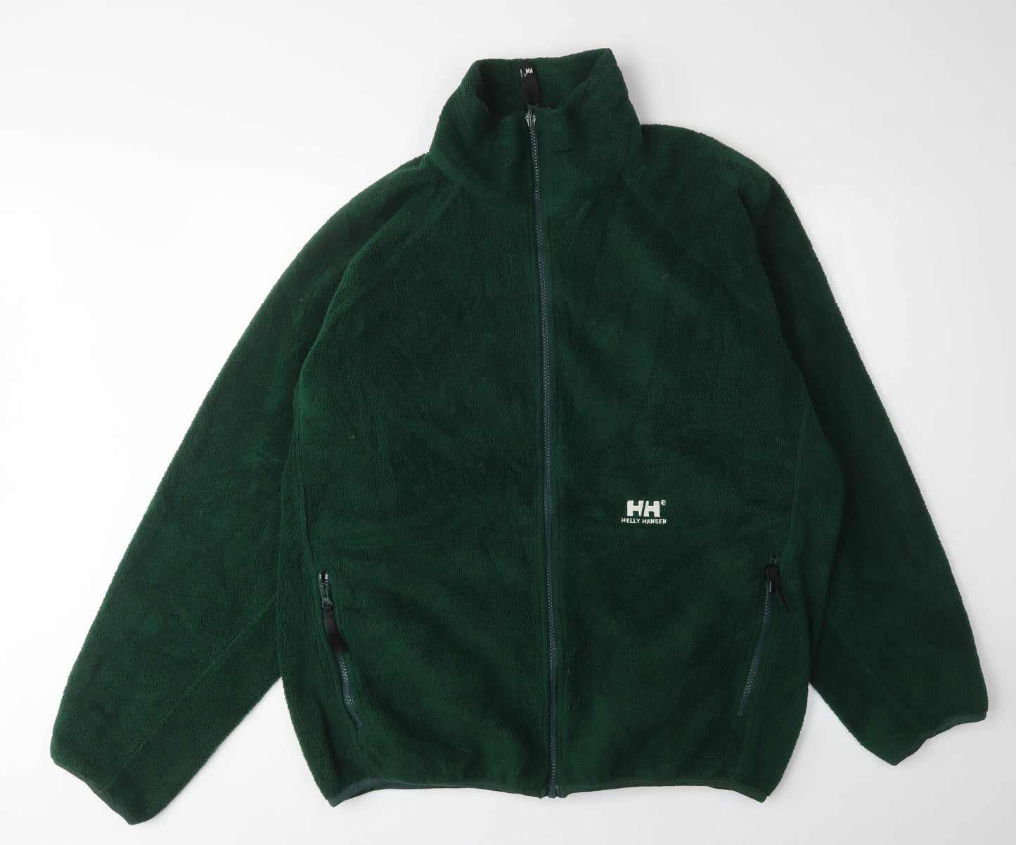 Helly Hansen Men's Green Fleece Jacket, Size L, Outdoor