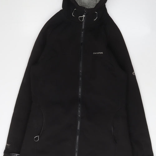 Craghoppers Women's Black Hooded Winter Jacket Size 12