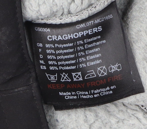 Craghoppers Women's Black Hooded Winter Jacket Size 12