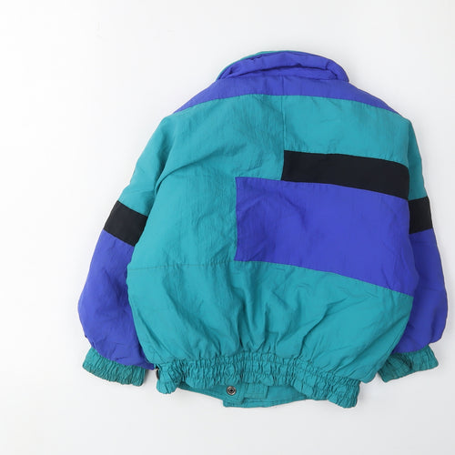Rodeo Boys Colourblock Puffer Jacket Blue Size 4-5