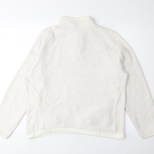 WenaTich Women's Ivory Knit Pullover Sweatshirt L
